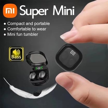 Xiaomi Mini Wireless Bluetooth 5.3 Headset Small Earbuds Sleep Work Music Sports Invisible HD HIFI Bass Sound Quality Earphones - Universal Market