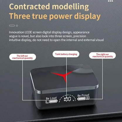 VIKEFON M90 TWS Bluetooth 5.3 Earphones Wireless Headphones Touch Control Gaming Headsets HIFI Stereo Sound Reduction With Mic - Universal Market