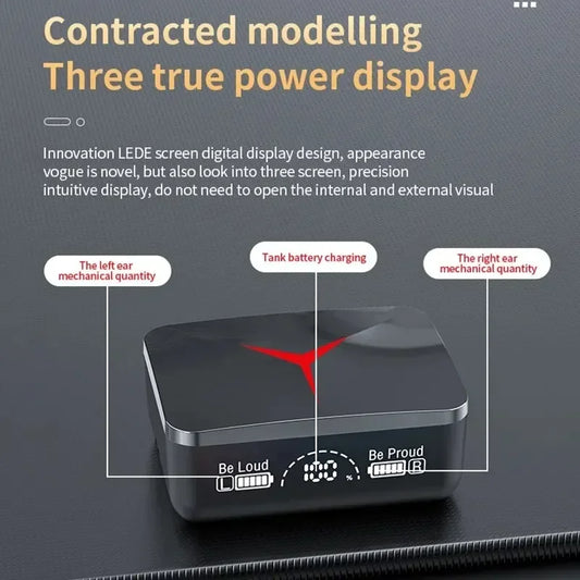 VIKEFON M90 TWS Bluetooth 5.3 Earphones Wireless Headphones Touch Control Gaming Headsets HIFI Stereo Sound Reduction With Mic - Universal Market