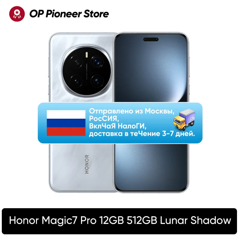 Original New Arrival HONOR Magic7 Pro Global Version 5G Smartphone Snapdragon 8 Elite 6.8''120Hz Display 100W Fast Charger IP69