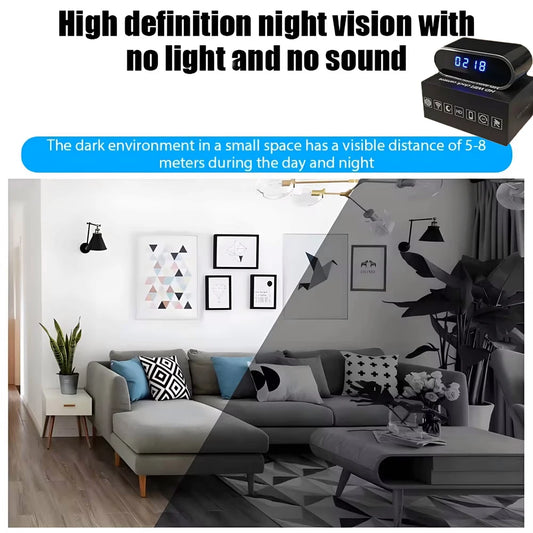 Improved HD 4K WiFi mini camera, upgraded infrared night vision, motion detection, remote viewing, HD wireless camera - Universal Market