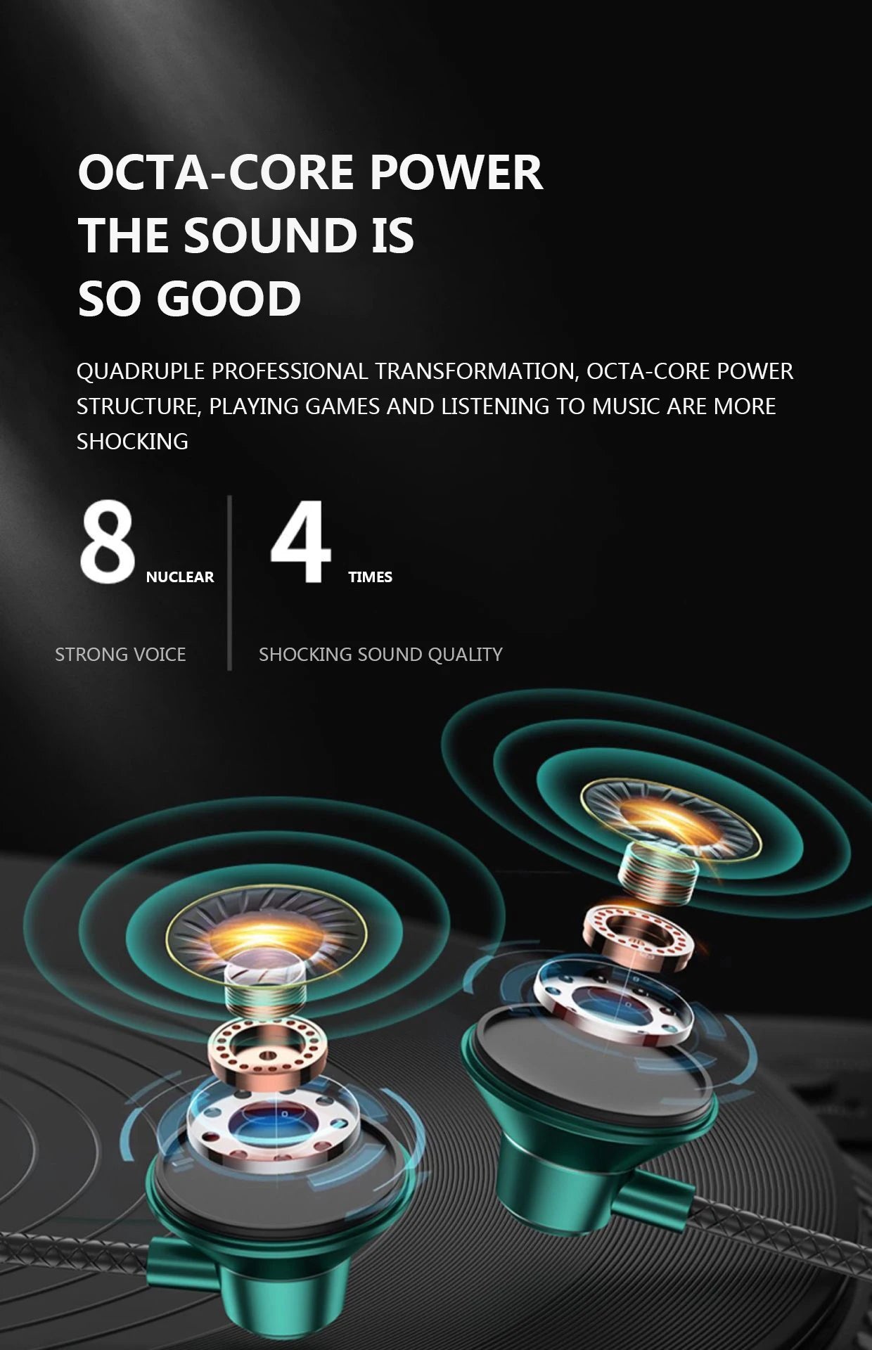 #Type C Headphones HiFi Bass Stereo Volume Control Headset With HD Mic 3.5mm Wired Earbuds For iPhone15/Samsung Galaxy Earphones - Universal Market