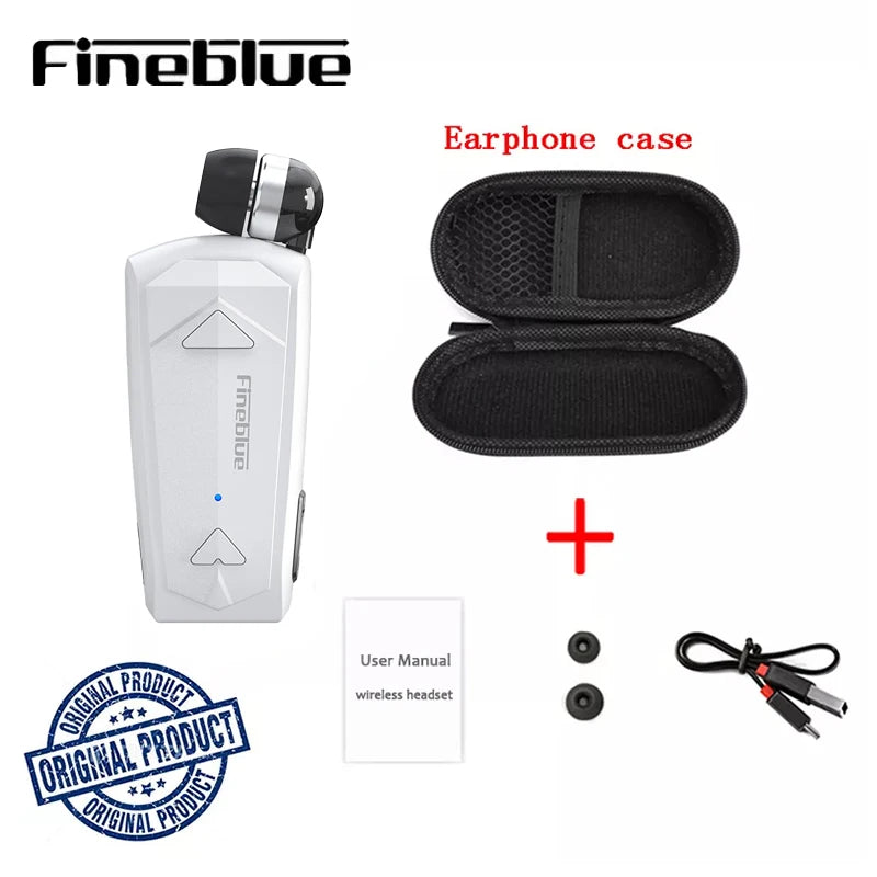Fineblue F520 Mini Wireless Earphone Bluetooth 5.3 Retractable Headset in Lotus One Ear Calls Remind Vibration Sport Headphone - Universal Market