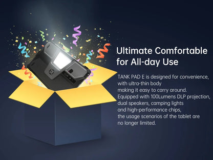 8849 TANK PAD E Unihertz Rugged Projector Tablet Android 14 Smartphone 10.95 inch 120Hz 24GB 512G 21000mAh 50MP 66W Phone Tablet