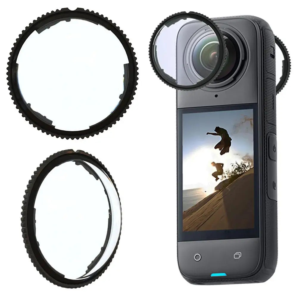 NEW Optical Glass /PMMA Lens Guards For Insta360 X4 Premium Lens Protective Guard Action Camera Anti-scratch Lens Accessories - Universal Market