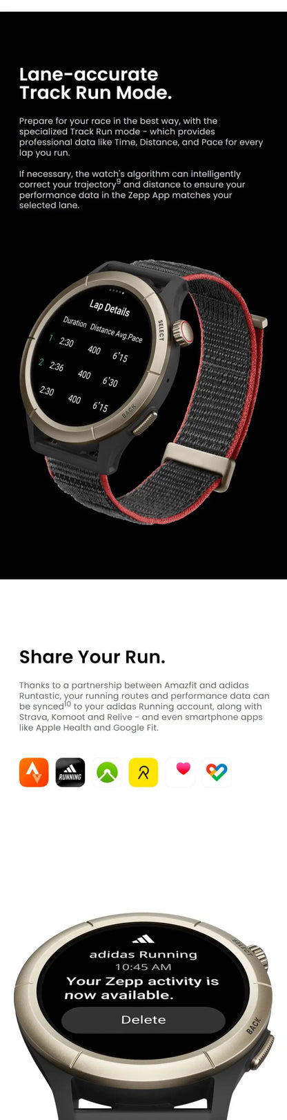 Original Amazfit Cheetah Pro Unrivaled GPS Accuracy 47mm Smartwatch 14Days Battery Life Dual-band GPS Smart Watch Open Box 99New