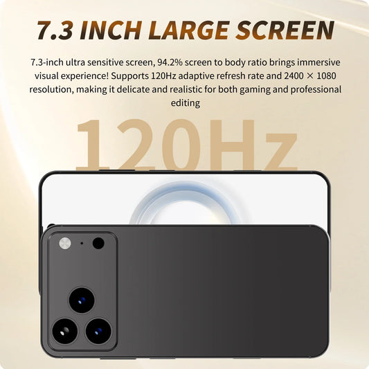 2025 HOT XS17 Pro Max 22GB 2TB 7.3inch HD Global Edition Original Smart Dual Card 8000mAh Battery Facial Recognition Function