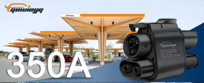 GUWIEYG CCS2 to CCS1 Adapter 350A 350kW From CCS2 to CCS1 DC+AC Electric Vehicle Charger DC 1000V Fast Ev Charging Adapter