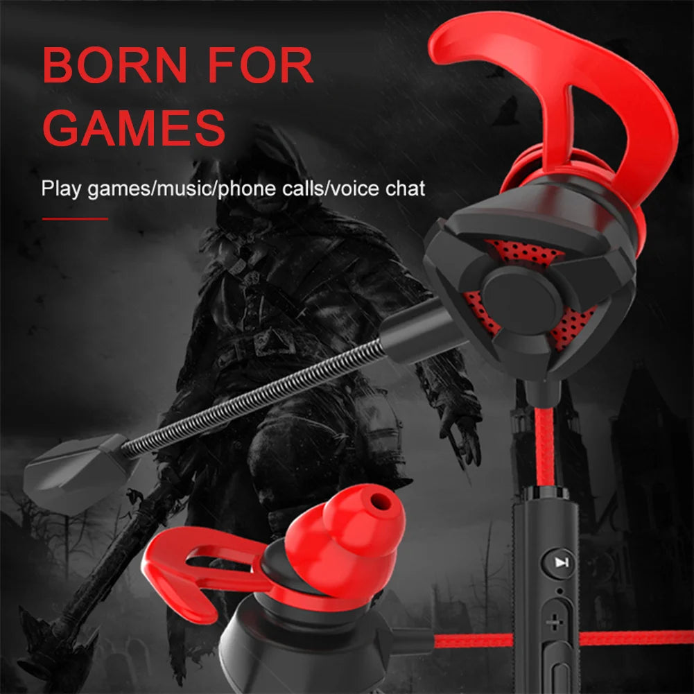 OLAF 3.5mm Wired Headphones Gaming Headset Bass Stereo Gamer Earphones Noise Cancelling Earbuds With Dual Mic In-ear Handfree - Universal Market