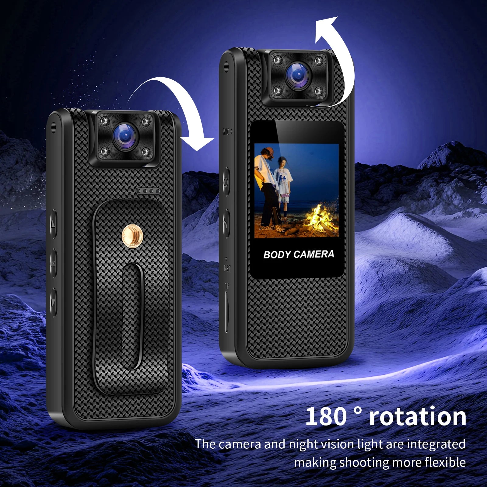 Portable 4K Mini Camera Digital Video Recorder With WiFi Worn Police Small Body Cam Infrared Night Vision Sports DV Camcorders - Universal Market