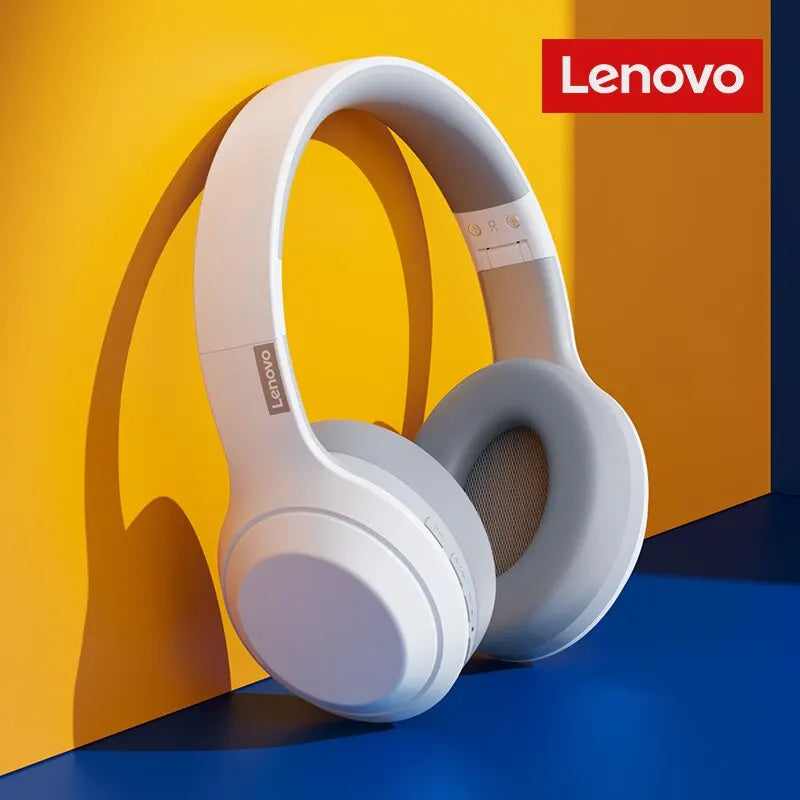 Lenovo TH10 Wireless Bluetooth Headset HIFI Stereo Earphones Foldable Over Ear Earbuds Sports Game Headphones with Microphone - Universal Market