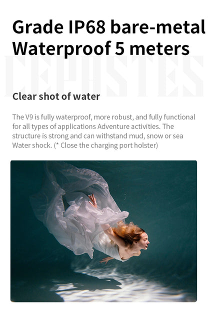 NEW CERASTES V9 4K WiFi Anti-shake Action Camera Go With Remote Control Screen Waterproof Sport Camera pro drive recorde