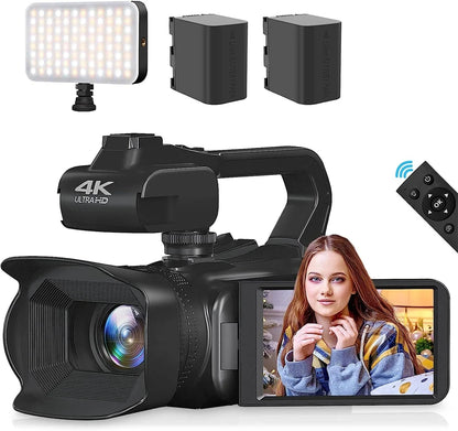 64MP 4K 60FPS Camcorder For Tiktok Youtube Video Camera Rotate Touch Screen Photography Camera WIFI Streaming Webcam Recorder - Universal Market