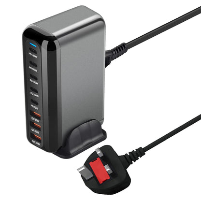 2025 New 600W GaN 8-port Fast Charger Type C 5C3A PD USB C Fast Charging Station PD3.1 Adapter for Phone and Tablet Dropshipping