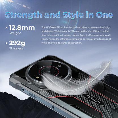[World Premiere] HOTWAV T7S Ultra Thin Rugged Smartphone 6.52'' HD+ 4GB RAM 128GB ROM MobilePhone 6280mAh Battery 21MP Cellphone