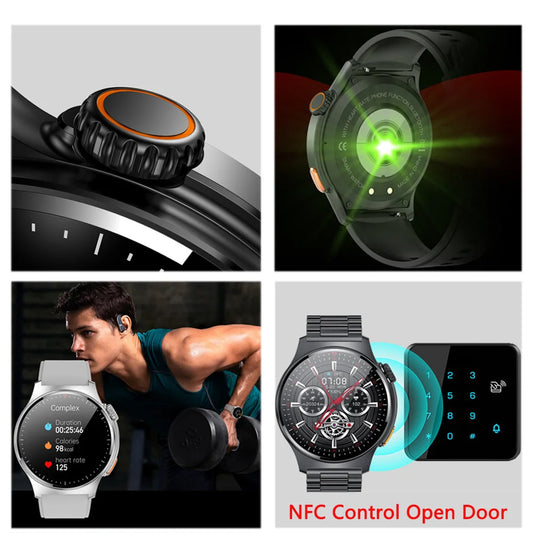2025 New Outdoor Sport Smart Watch GPS Track Health Monitoring AI Voice Waterproof Fitness Bluetooth Call Smartwatch For HUAWEI