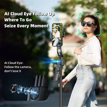 FGCLSY 360 ° rotation Selfie Stick Gimbal Stabilizer With Bluetooth Remote Intelligent AI Follow-Up Anti Shake For Smartphone