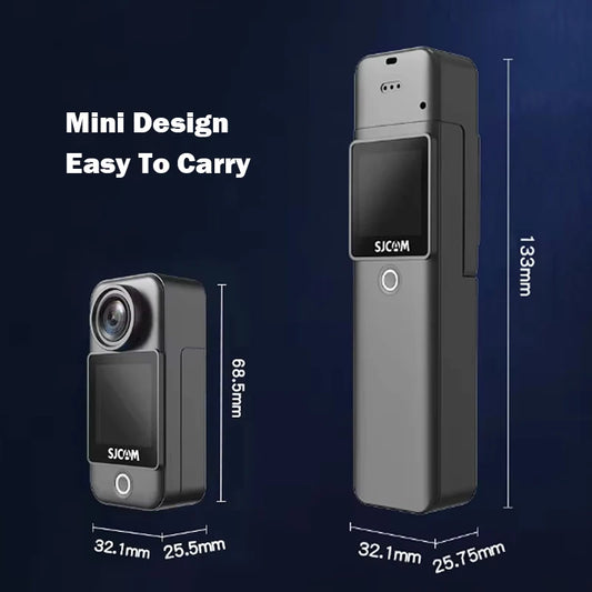 SJCAM C300 Action Camera Long Battery Life 4K 30FPS Six-Axis Gyroscope Anti-Shake Sport Cam 5G WiFi 30M Waterproof Easy To Carry