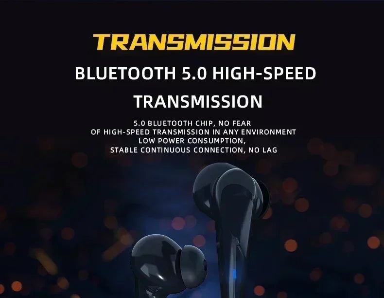 Original X15pro TWS Wireless Headphones Game Bluetooth Headphones with Microphone Noise Reduction High Fidelity Bass Earphones - Universal Market