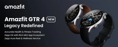 Fast Shipping Amazfit GTR 4 New 46mm Smartwatch AMOLED Display Zepp OS Smartwatch App 12-day Battery Life Watch 150+Sports Modes