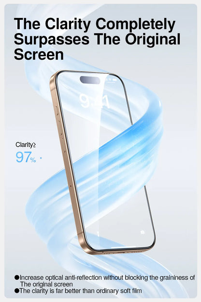 SmartDevil Screen Protector for iPhone 16 Pro Max 16 HD Clear Soft Film for iPhone 16 Pro with Quick Install Tool