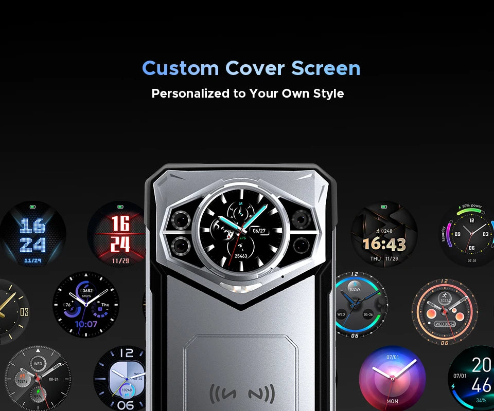 Global Version DOOGEE S200 5G Rugged Phone 12GB +256GB 6.72" Display 100MP AI Main Camera 10100mAh Mobilephone Android 14 NFC