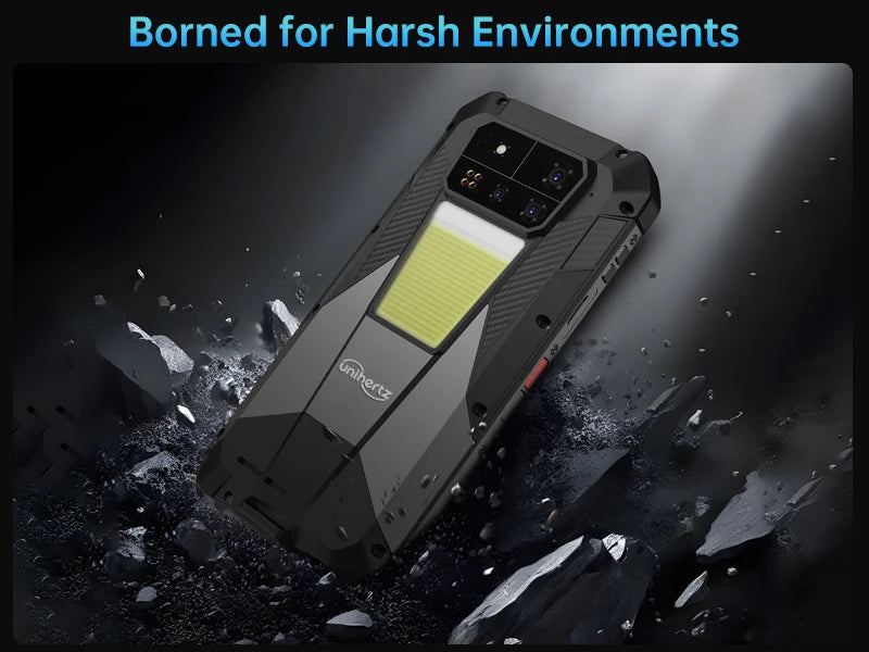 Unihertz Shark 3 by 8849 Rugged Smartphone android 14 3K AMOLED Display 32GB RAM 512GB ROM Dimensity 8300 CPU Mobile Phone