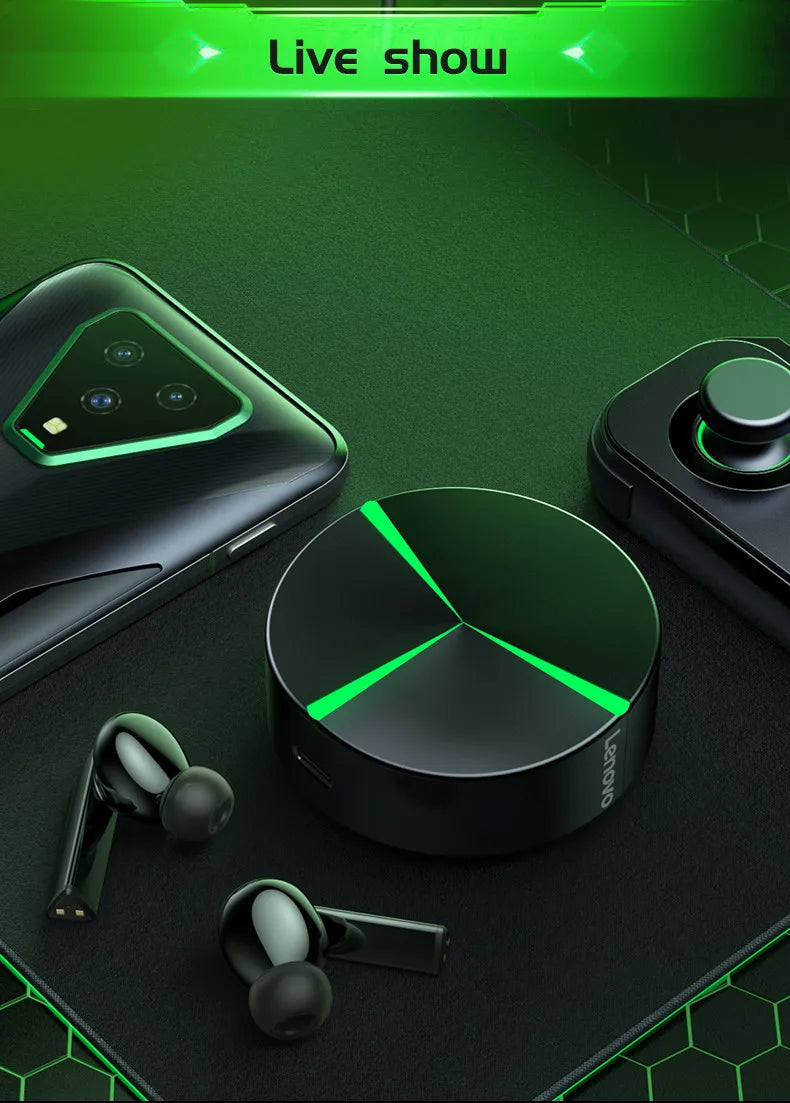 Choice Original Lenovo LP6 TWS Wireless Buletooth V5.1 Earphones Dual Mode Music Gaming Headsets New E-Sports  Headphones - Universal Market