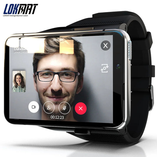 LOKMAT APPLLP MAX 4G Smart Watch Phone 4GB+64GB 2.88-inch Full Touch 5MP+13MP Camera Video Chat Wifi Sports Smartwatch Men Women