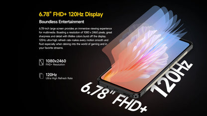 Ulefone Armor 25T 4G Rugged Phone Android 14 33W 50MP+64MP Night Camera NFC Waterproof Smartphone 6.78" 120Hz  256GB ROM  Global