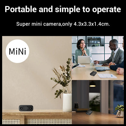 PEGATAH 5MP HD Mini WIFI Body Camera Built-in Battery Human Tracking IP Remote Monitoring IR Night Vision Protable Camcorders - Universal Market