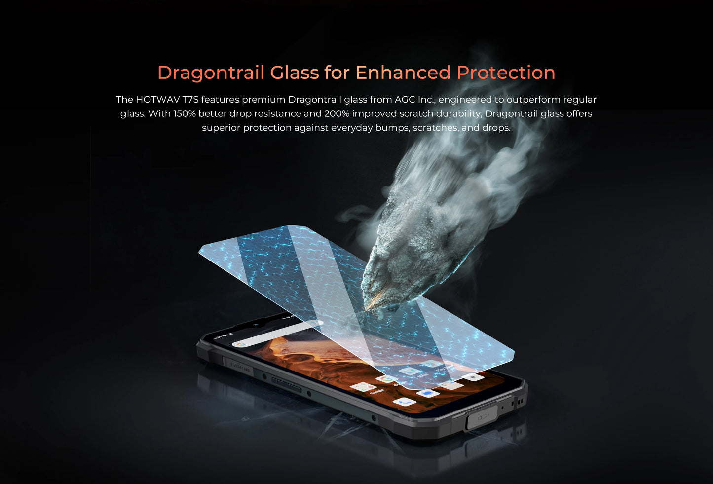 [World Premiere] HOTWAV T7S Ultra Thin Rugged Smartphone 6.52'' HD+ 4GB RAM 128GB ROM MobilePhone 6280mAh Battery 21MP Cellphone
