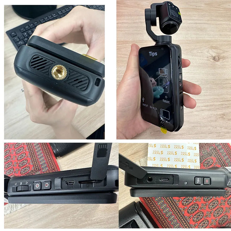 Ordro M5 Vlog Action Pocket Camera 5K 3-Axis Anti-shake Digital Video Camcorder 3.5" Screen Face Tracking IR Night Vison - Universal Market