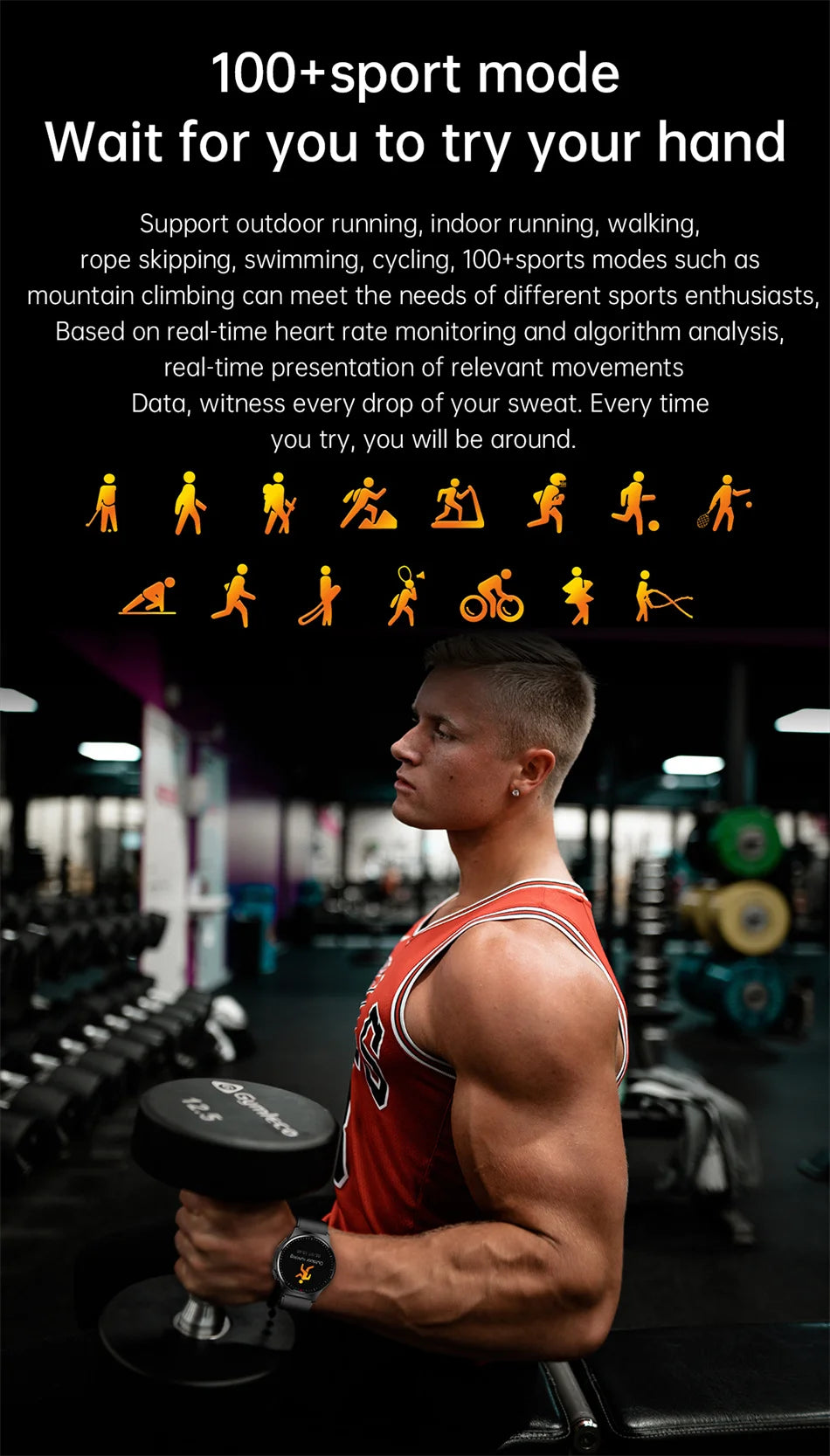2025 New Outdoor Sport Smart Watch GPS Track Health Monitoring AI Voice Waterproof Fitness Bluetooth Call Smartwatch For HUAWEI