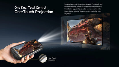 Ulefone Armor 34 Pro 5G AI 25500mAh Rugged Phone Smartphone Android 15 32GB+512GB Built-in DLP Projector 6.95" NFC Mobile Phone