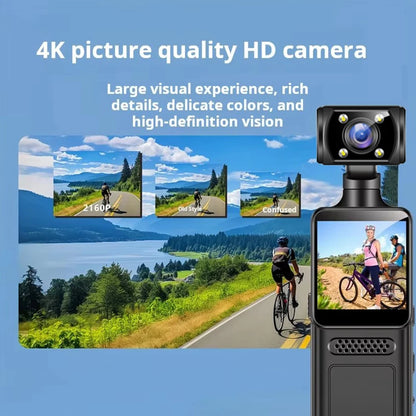 Ultra HD 4K WiFi Mini Camera Pocket Action Camera Wearable Camera 4K HD Camera Helmet Travel Bicycle Driver Recorder Camcorder - Universal Market
