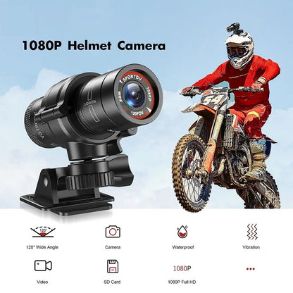 Mini Sport DV Action Sports Camera Flashlight Helmet Full HD 1080P Video Ideal for Bike, Cycle, Motorcycle Waterproof Camcorder