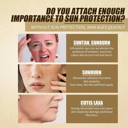 SPF50+ Sunscreen Korean Rice Probiotic Solar Blocker Skin Whitening Cream Anti UV Sun Block Facial Mild Moisturizer Serum 50ml