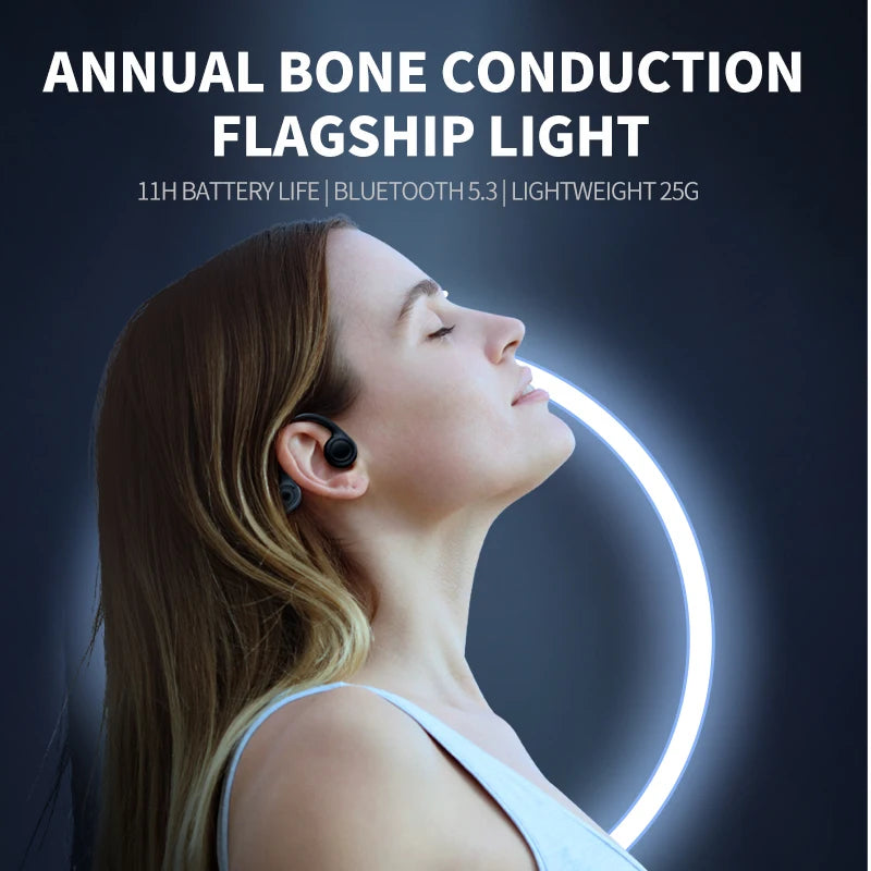 Xiaomi Mijia Bone Conduction Earphones Bluetooth 5.3 Sports Wireless Headphones Ear Hook Waterproof Headset for Running Driving - Universal Market