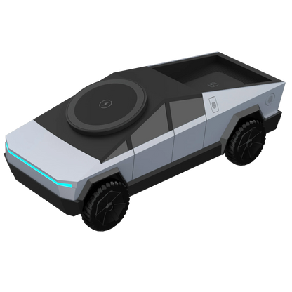 Multifunctional Magnetic Wireless Charger Car 3-in-1 Motorized Rotation Fast Phone Charger Gift Bedroom Cool Decoration