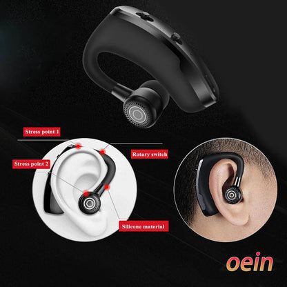 V9 earphones Bluetooth headphones Handsfree wireless headset Business headset Drive Call Sports earphones for iphone Samsung - Universal Market