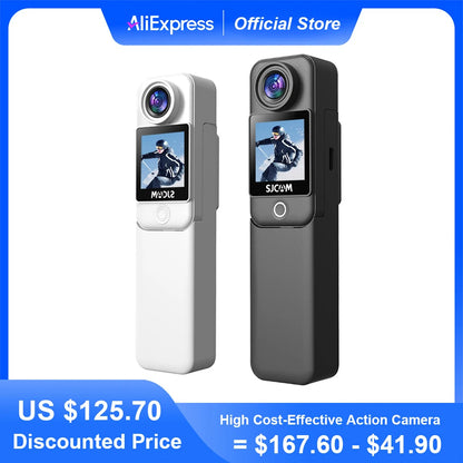 SJCAM C300 Action Camera Long Battery Life 4K 30FPS Six-Axis Gyroscope Anti-Shake Sport Cam 5G WiFi 30M Waterproof Easy To Carry