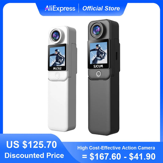 SJCAM C300 Action Camera Long Battery Life 4K 30FPS Six-Axis Gyroscope Anti-Shake Sport Cam 5G WiFi 30M Waterproof Easy To Carry