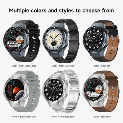 2025New Upgraded Outdoor Sport GPS Smart Watch Men 1.53" HD AMOLED Screen GPS track Heart Rate Bluetooth Call Compass SmartWatch