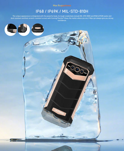 5G Phone DOOGEE V Max Rugged Smartphone 22000mAh,12GB+256GB Cellphone 108MP Camera Smartphone 120Hz Dimensity 1080,Hi-Res,NFC