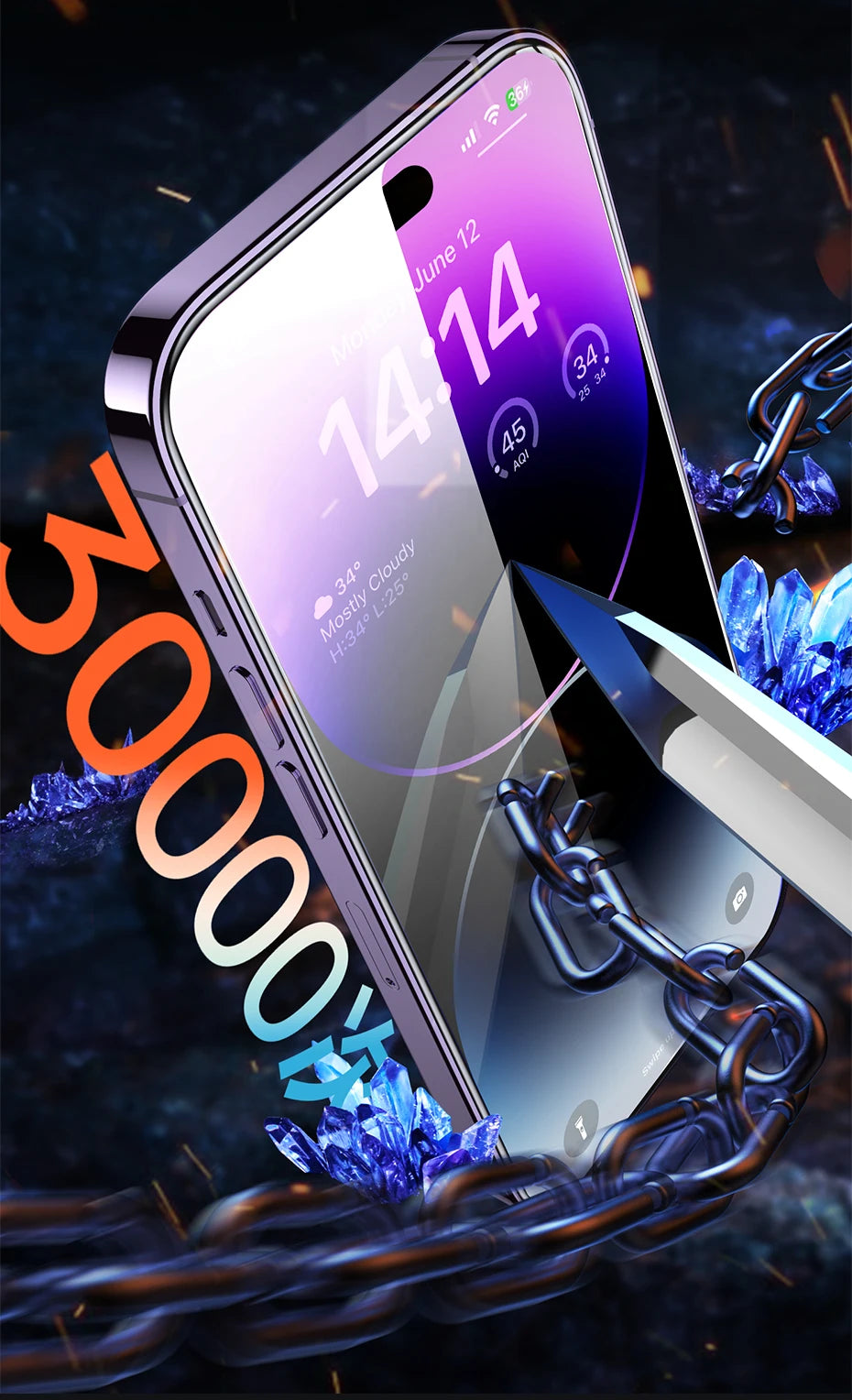 UGREEN for iPhone 15 11 12 13 14 Pro Max Glass Screen Protector for iPhone 14 Plus Tempered Glass for iPhone XR Glass 9D Films