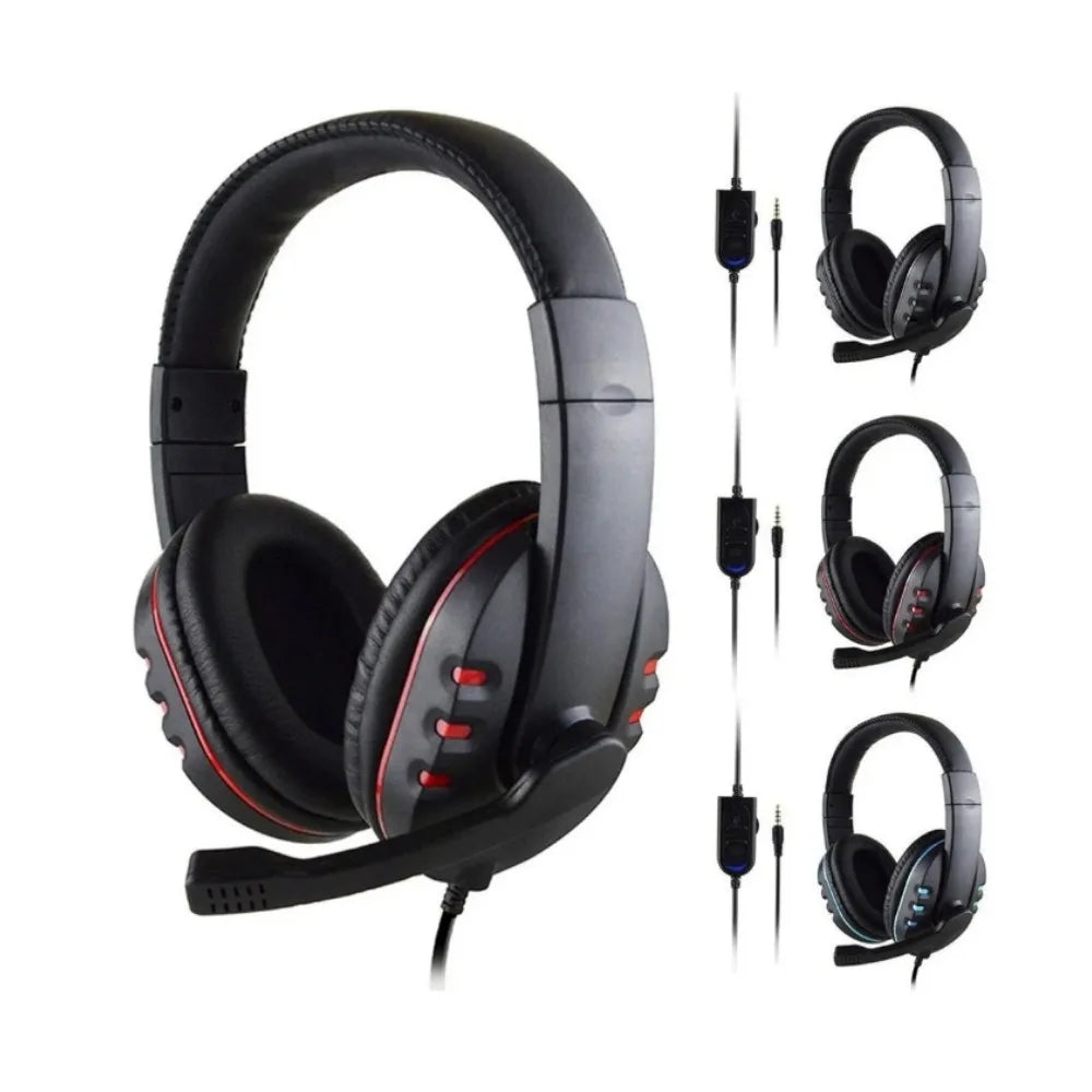 Gaming Headset 3.5mm Wired Over-Head Gamer Headphone With Microphone Volume Control Gamer Earphone Headset For Xbox PS4 PC - Universal Market