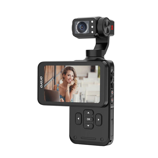 Ordro M5 Vlog Action Pocket Camera 5K 3-Axis Anti-shake Digital Video Camcorder 3.5" Screen Face Tracking IR Night Vison - Universal Market
