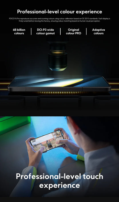 POCO F6 Pro Global Version Snapdragon® 8 Gen 2 Smartphone 120W HyperCharge 50MP triple camera WQHD+ 120Hz Flow AMOLED display