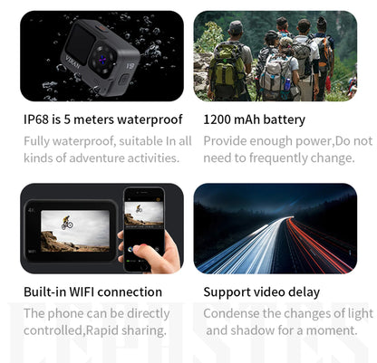 NEW CERASTES V9 4K WiFi Anti-shake Action Camera Go With Remote Control Screen Waterproof Sport Camera pro drive recorde